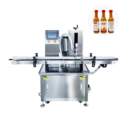 Self flow filling machine with PLC control screen easy to operate and adjust