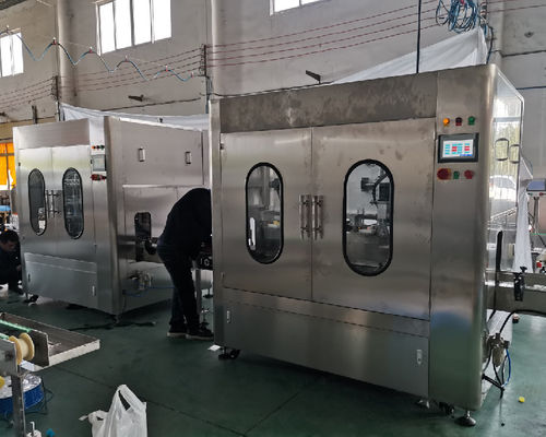 304SS Round Bottle water oil liquid Filling With Rising Caping Machine production filling labeling machine line