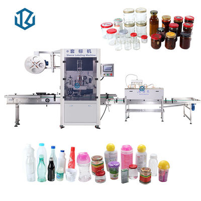 Water Drinks Bottle Shrink Sleeve Labeling Equipment With Steamer